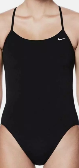 Nike Other - Nike Poly Core Solid Cut-Out Tank Swimsuit Girl 10